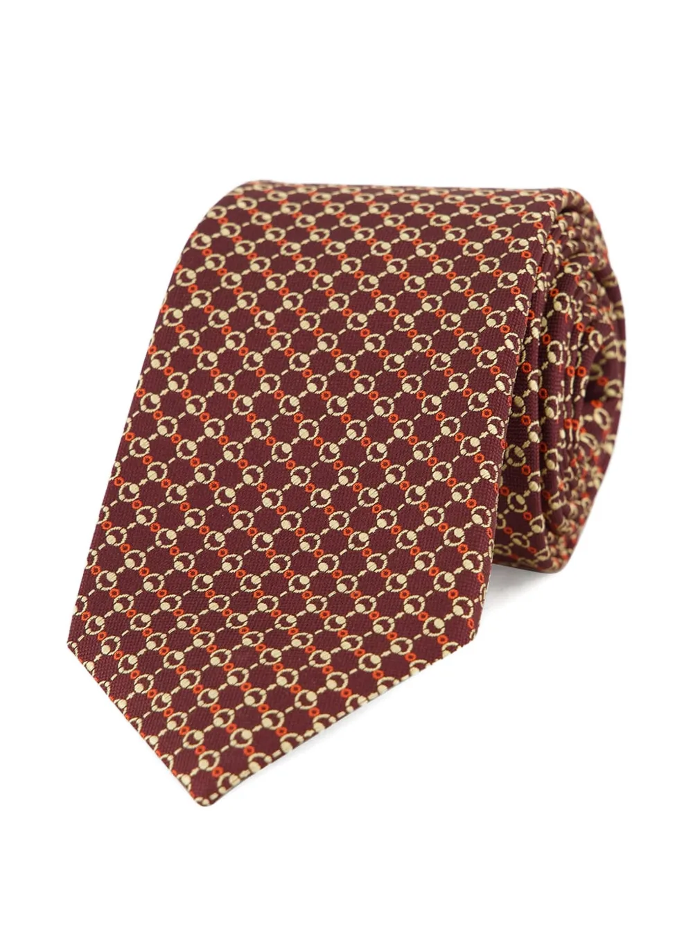 Gucci Zijden stropdas met jacquard - Rood