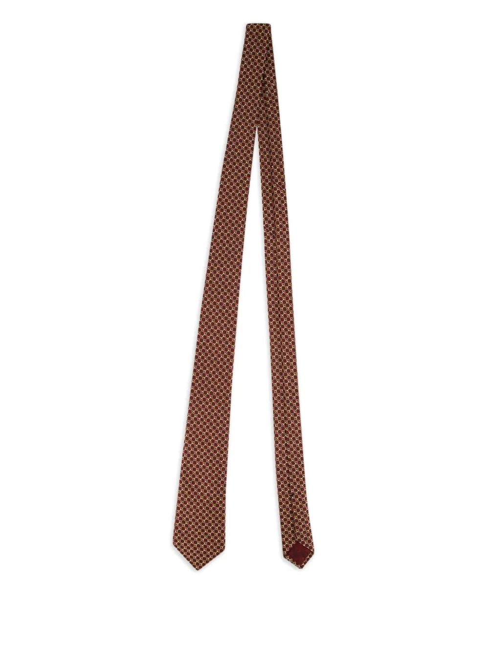 Gucci Seidenkrawatte aus Circles-Jacquard - Rot