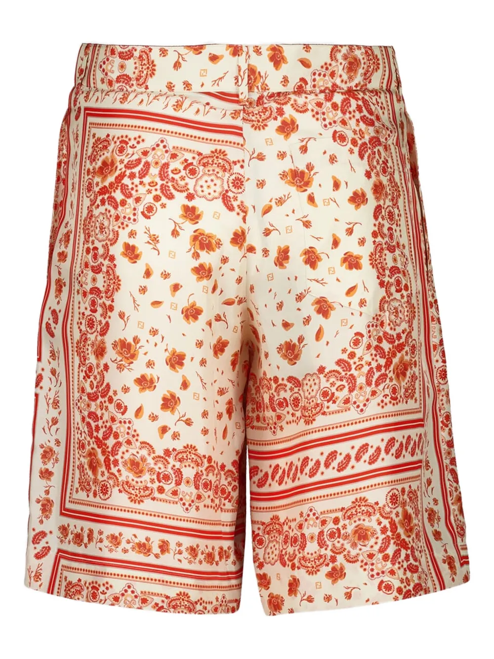 FENDI bandana-print silk shorts Wit