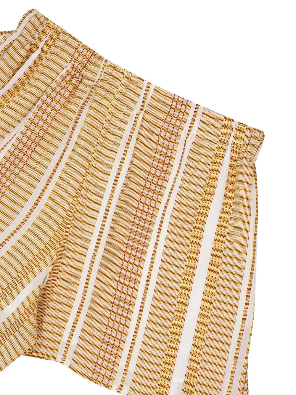Zeus+Dione Shorts met trekkoord en streep Geel