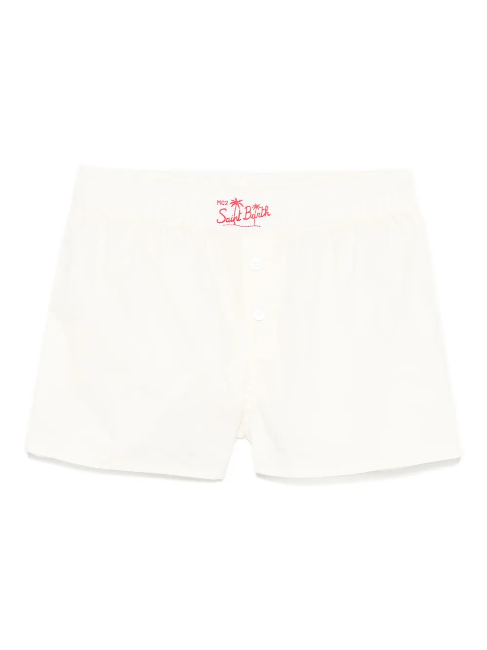 MC2 Saint Barth Kids poplin shorts | Neutrals | Image 1