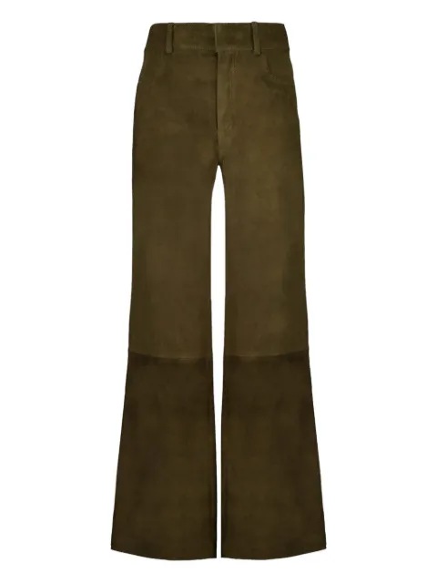 PAULA Alice suede flared trousers