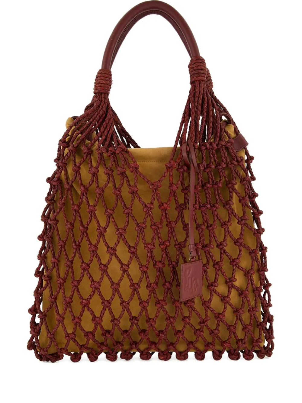 PAULA macramé maxi bag | Brown | Image 1