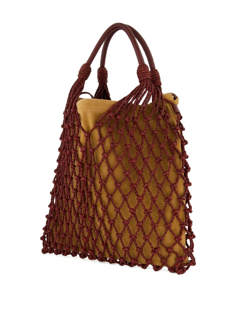Paula Macramé Maxi Bag In Brown
