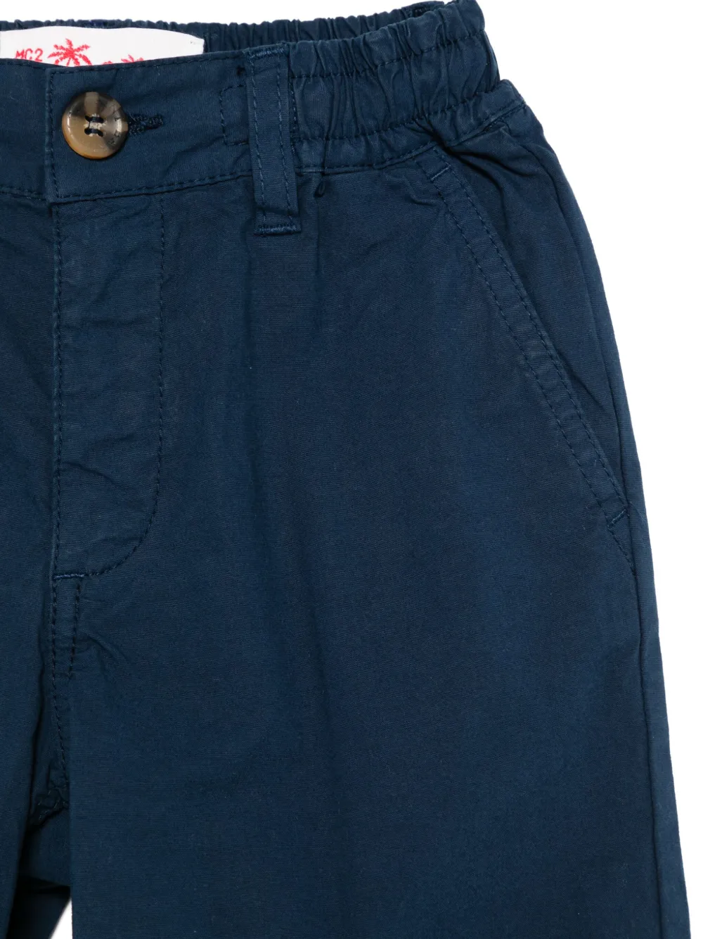 MC2 Saint Barth Kids Katoenen shorts Blauw