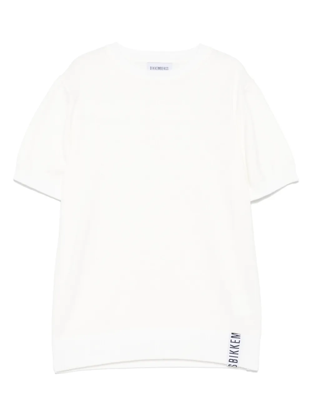 BIKKEMBERGS KIDS T-shirt met logopatch Wit