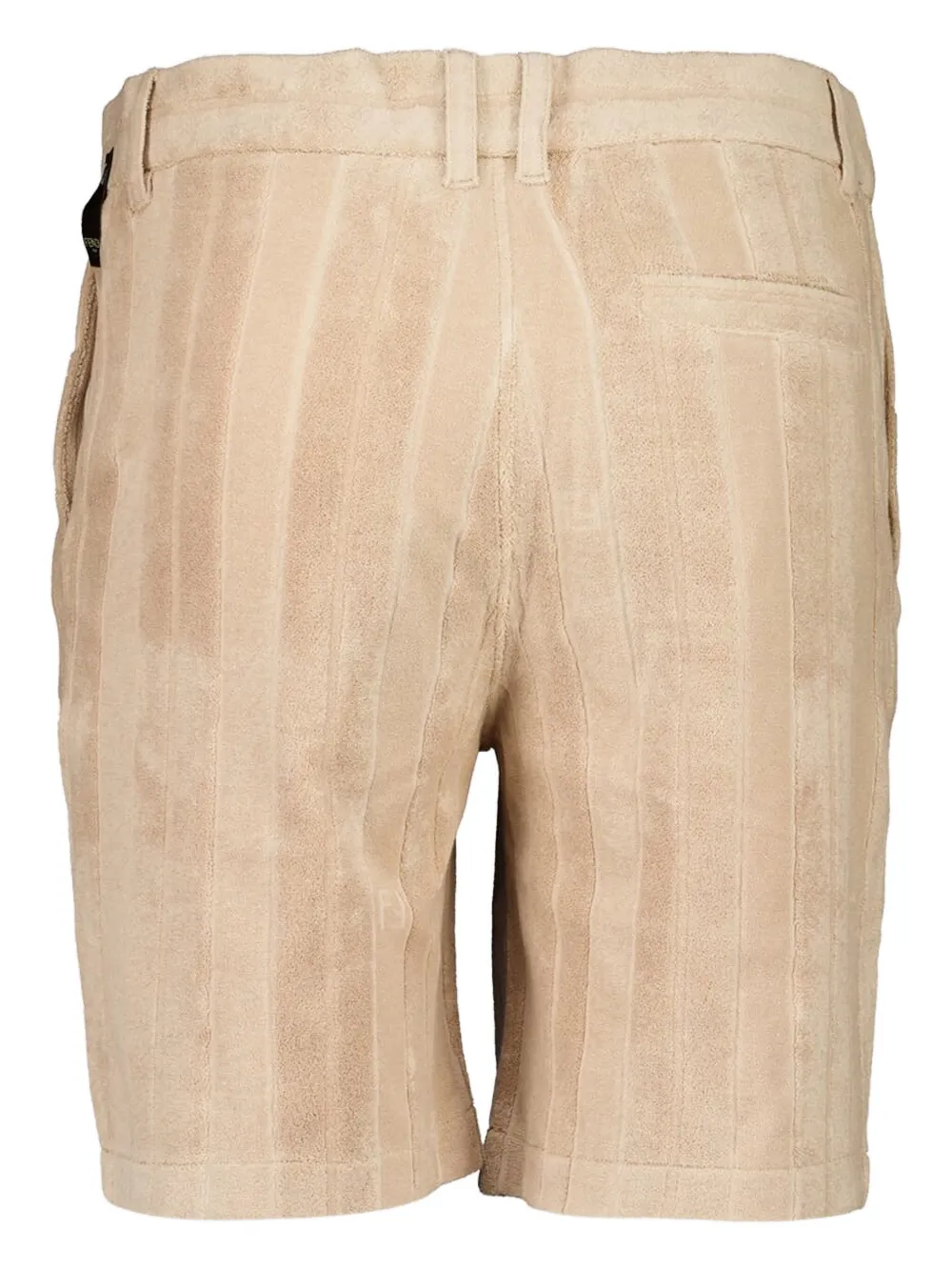 FENDI Terry shorts met FF-jacquard en streep Beige