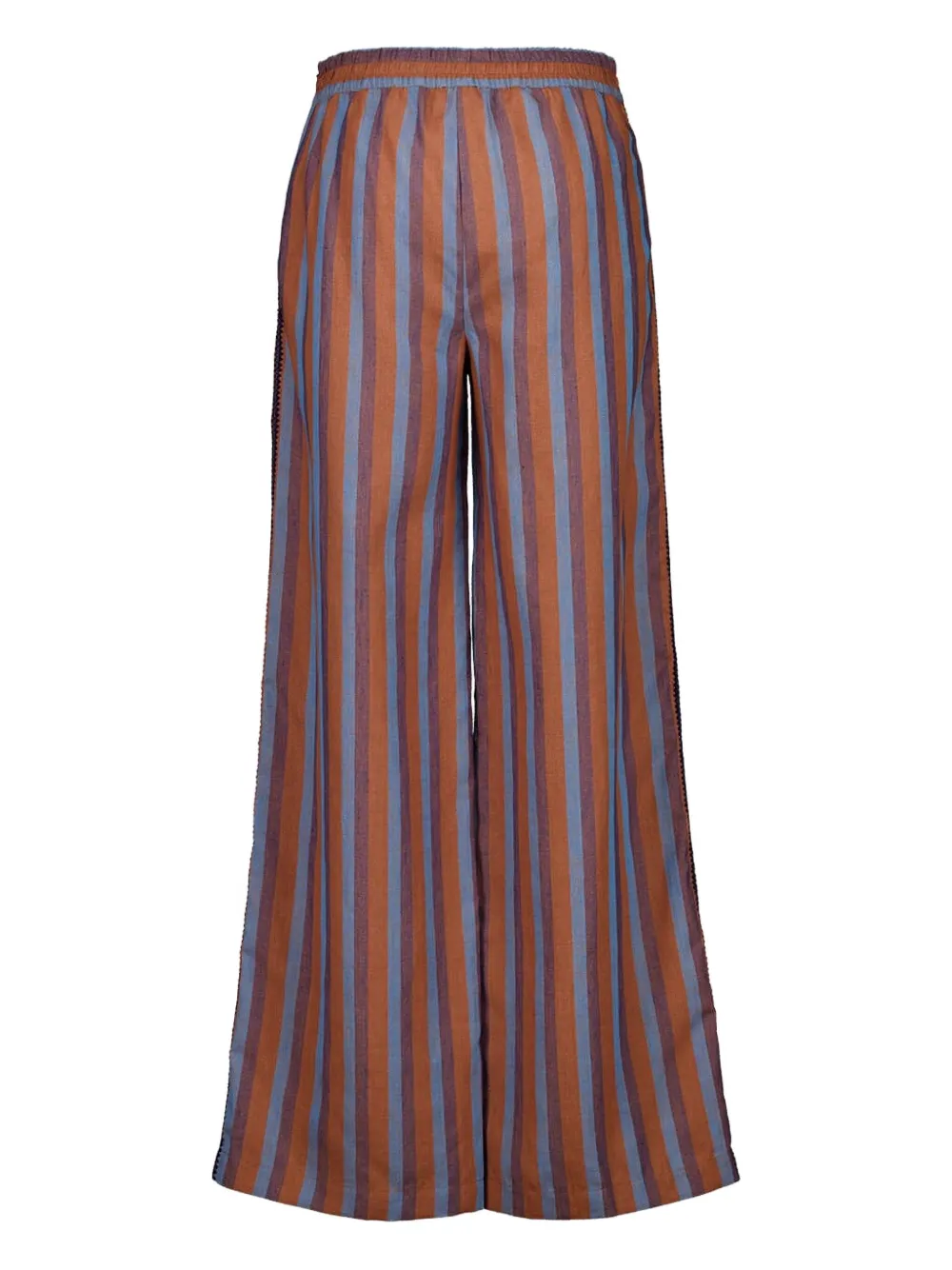  Paula Striped Wide-leg Trousers - Blue 