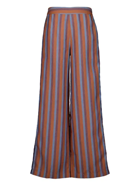 PAULA pantalones anchos con motivo de rayas