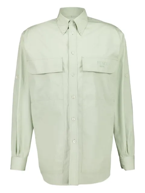 FENDI button-up pocket shirt