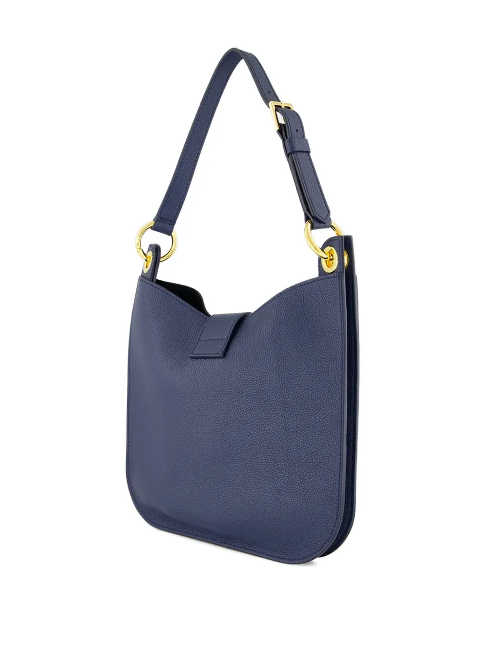 TOM FORD grain leather T-bar shoulder bag Blauw