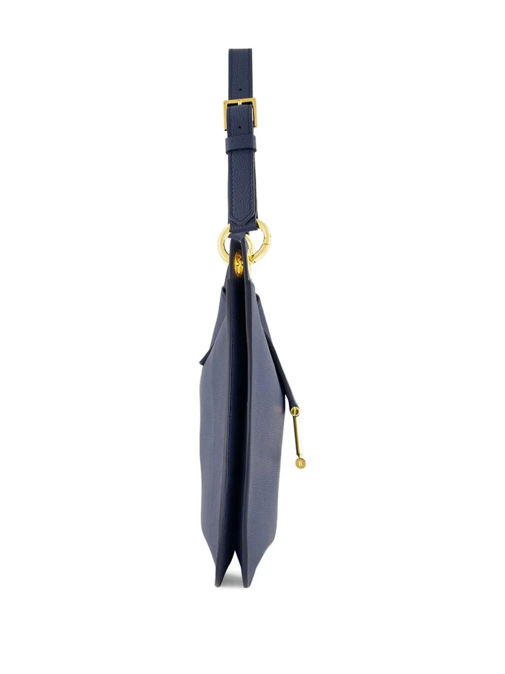 TOM FORD grain leather T-bar shoulder bag Blauw