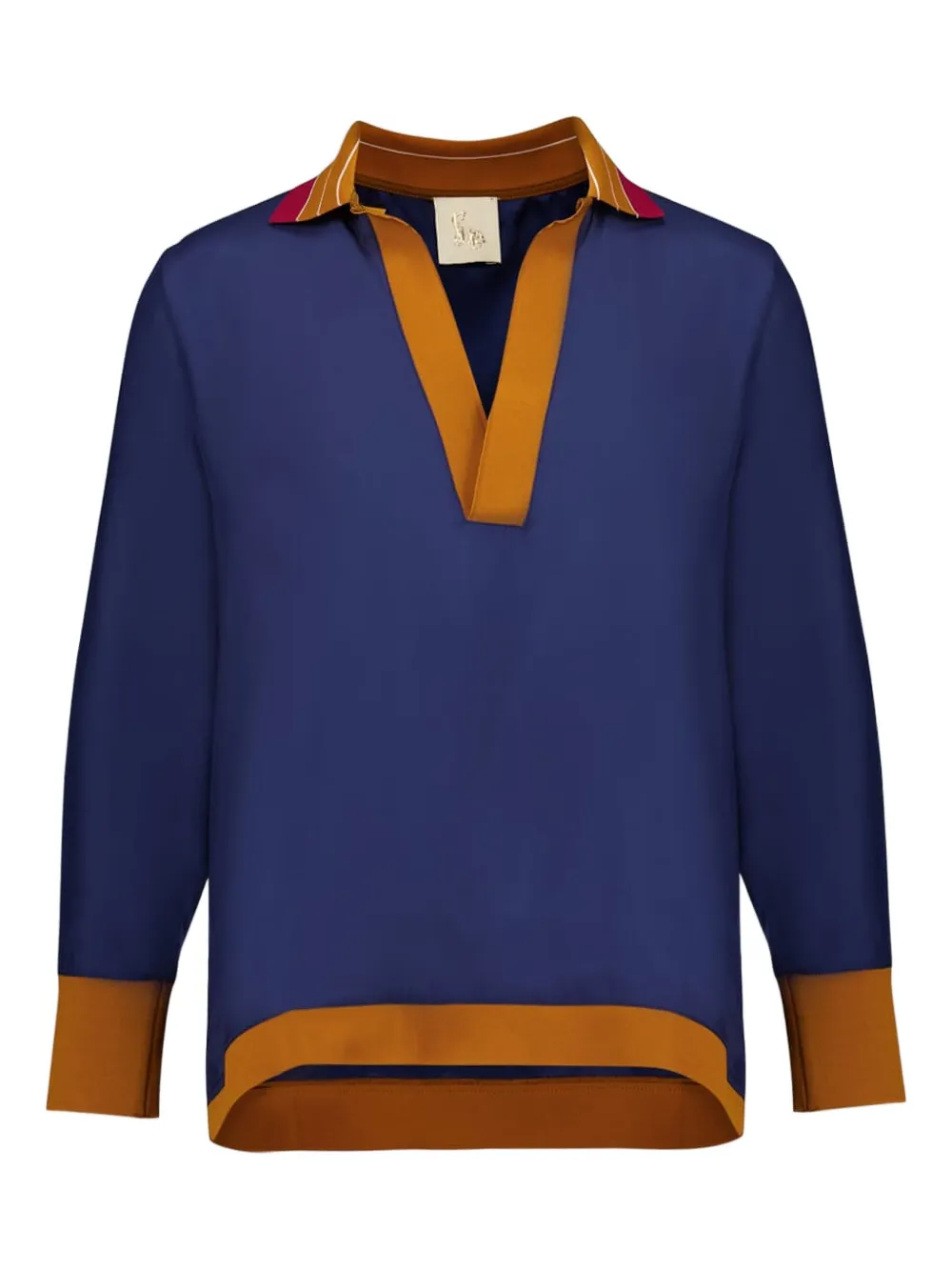 PAULA Camicia in seta - Blu