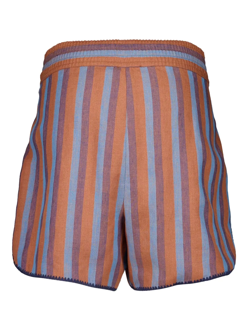  Paula Striped Embroidered Shorts - Pink 
