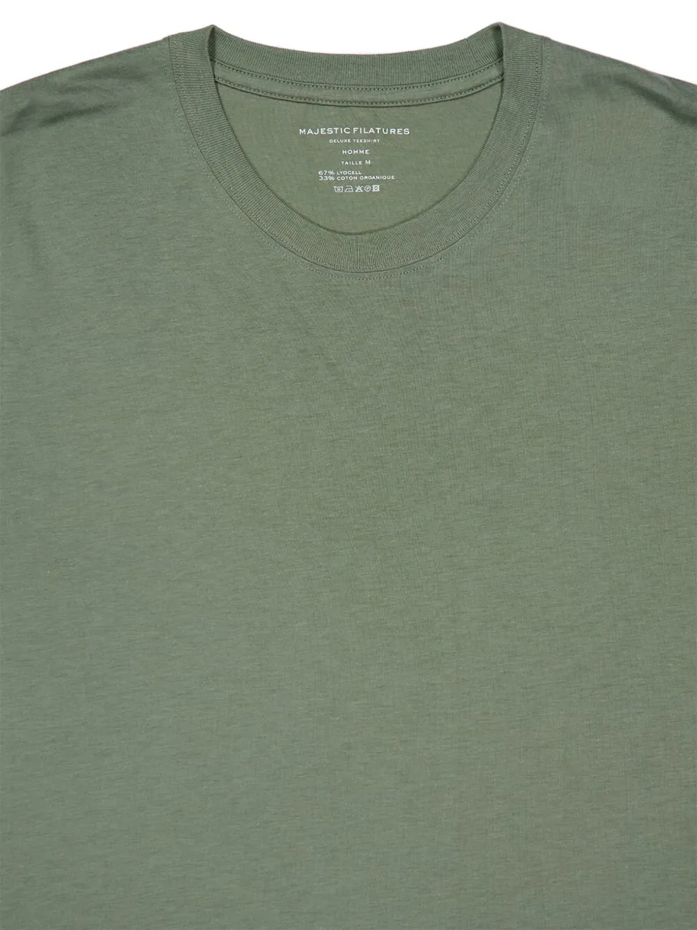 Majestic Filatures T-shirt met ronde hals Groen