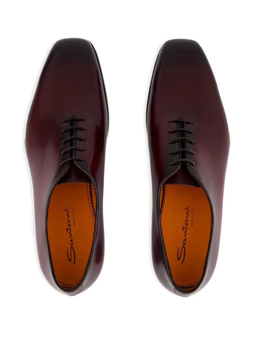 Santoni Oxford veterschoenen Rood