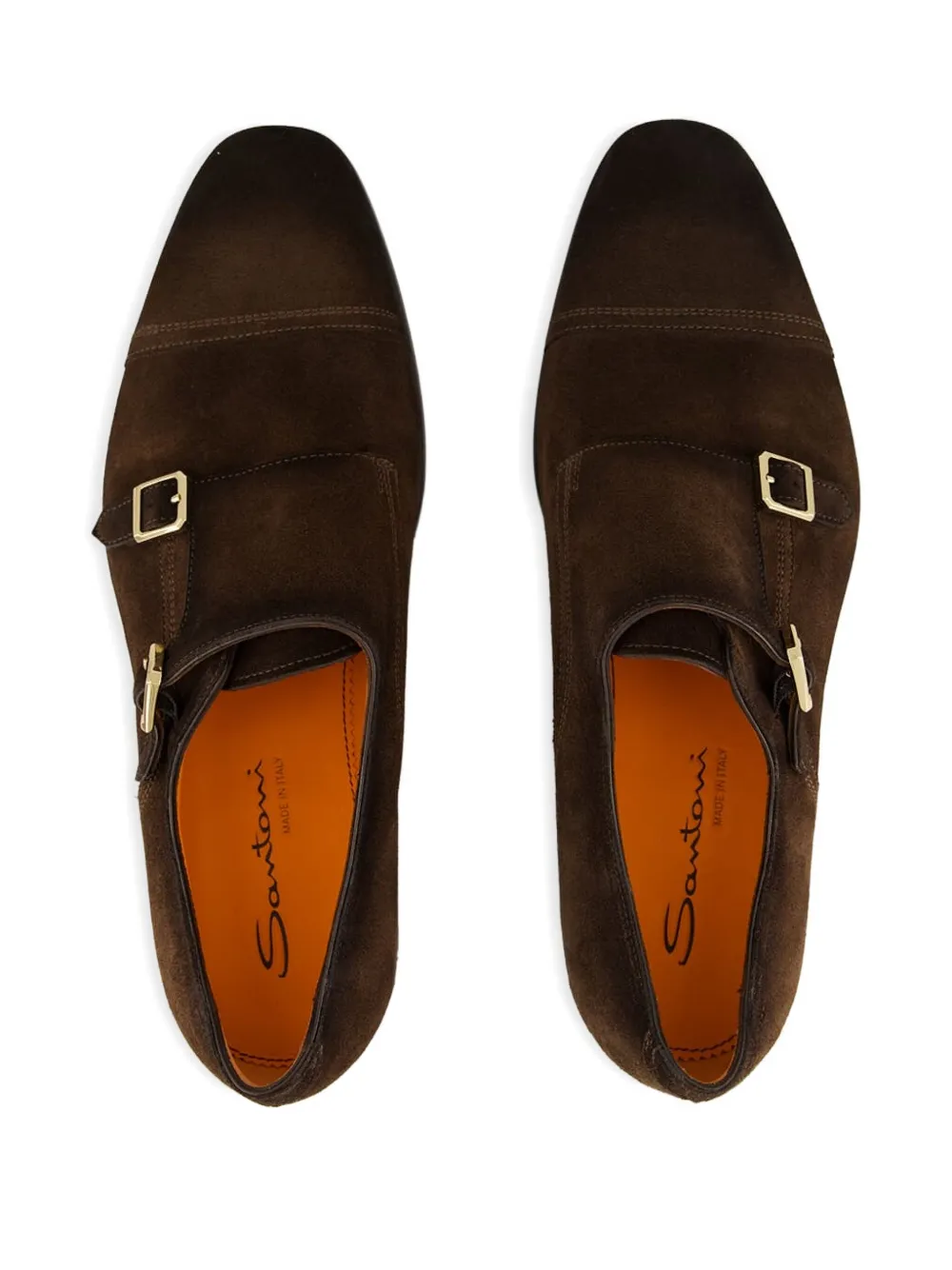 Santoni Axel monk shoes Brown