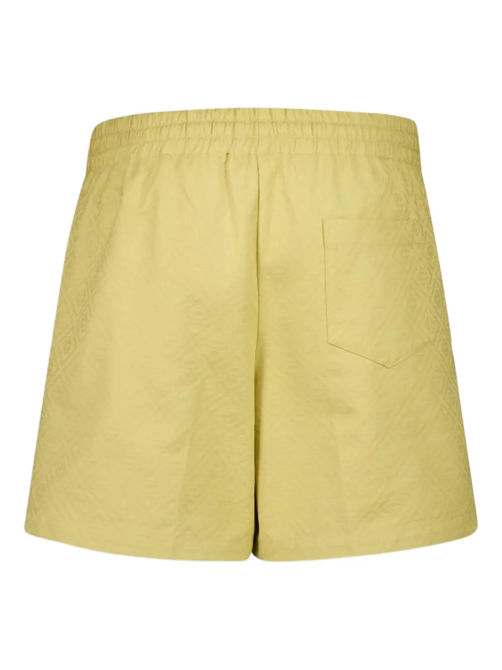 Casablanca Shorts met trekkoord en monogram - Geel