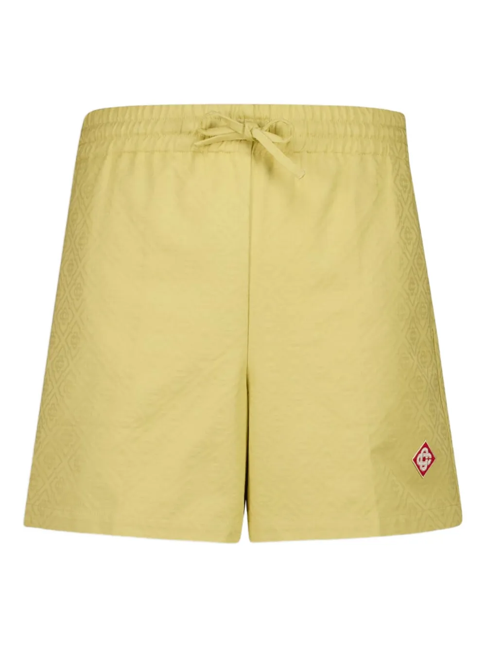 Casablanca monogram drawstring shorts | Yellow | Image 1