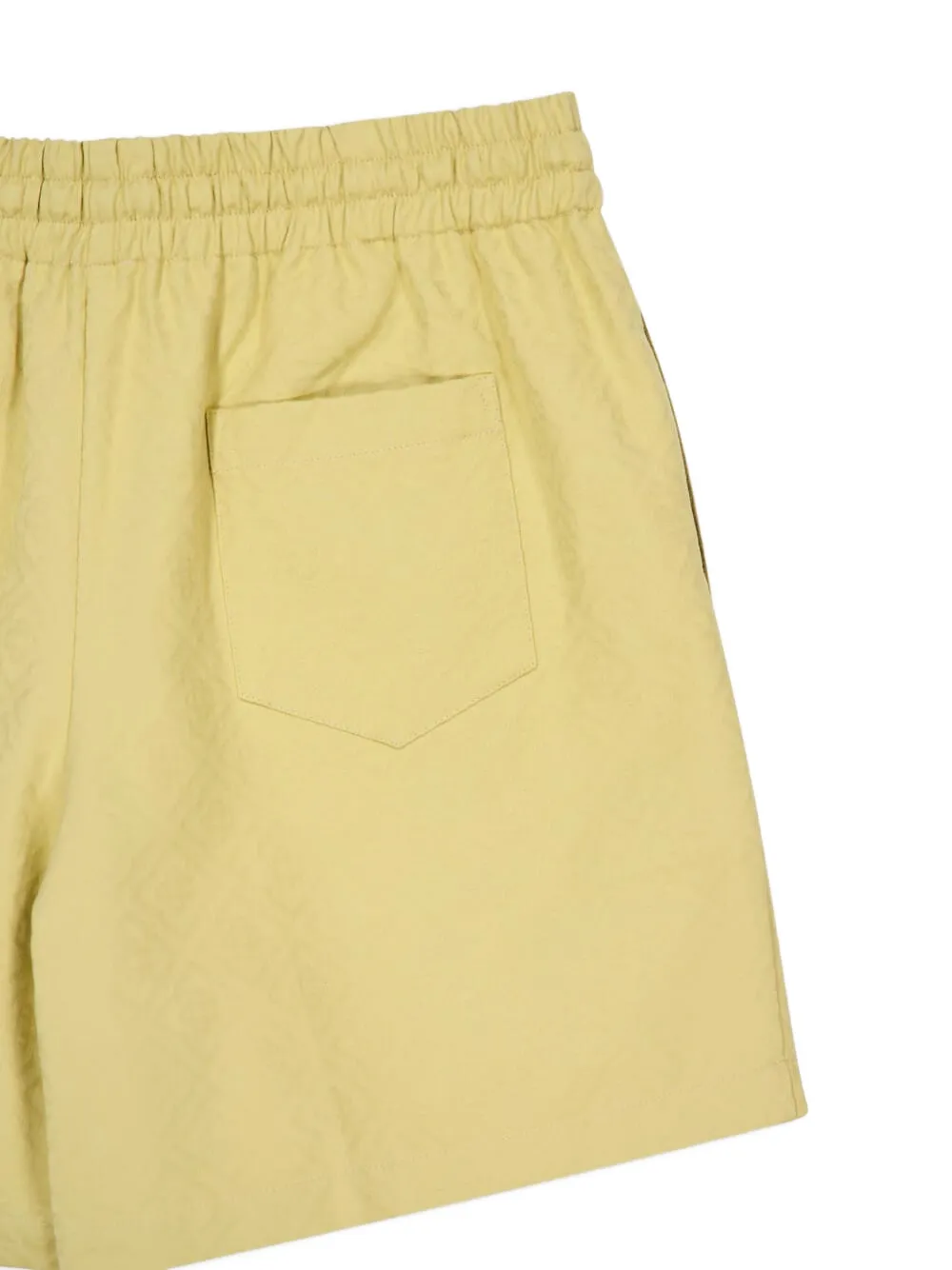 Casablanca Shorts met trekkoord en monogram Geel