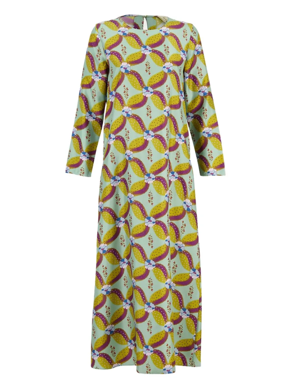PAULA Abito a maniche lunghe con stampa - Verde