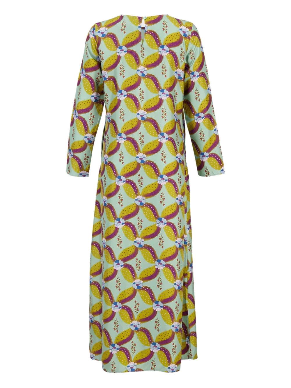Printed Long-Sleeve Dress