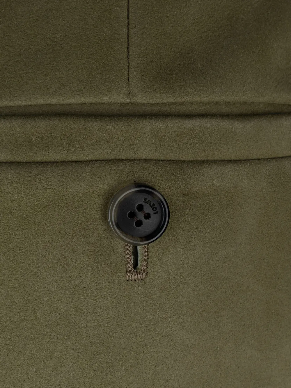 LOEWE Culotte met suède vlakken Groen