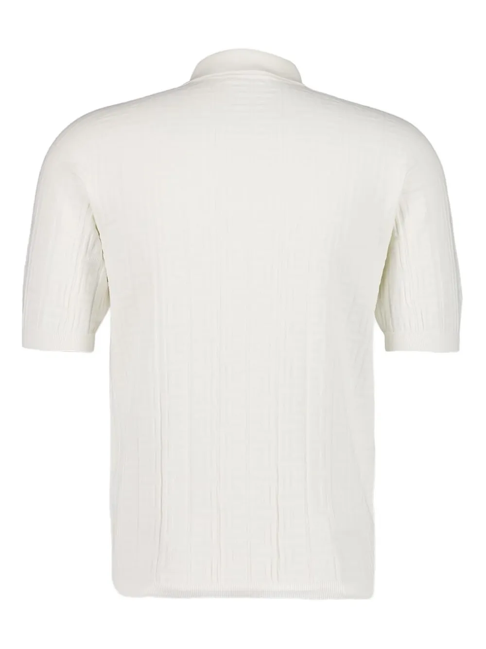 Balmain Getextureerd poloshirt Wit