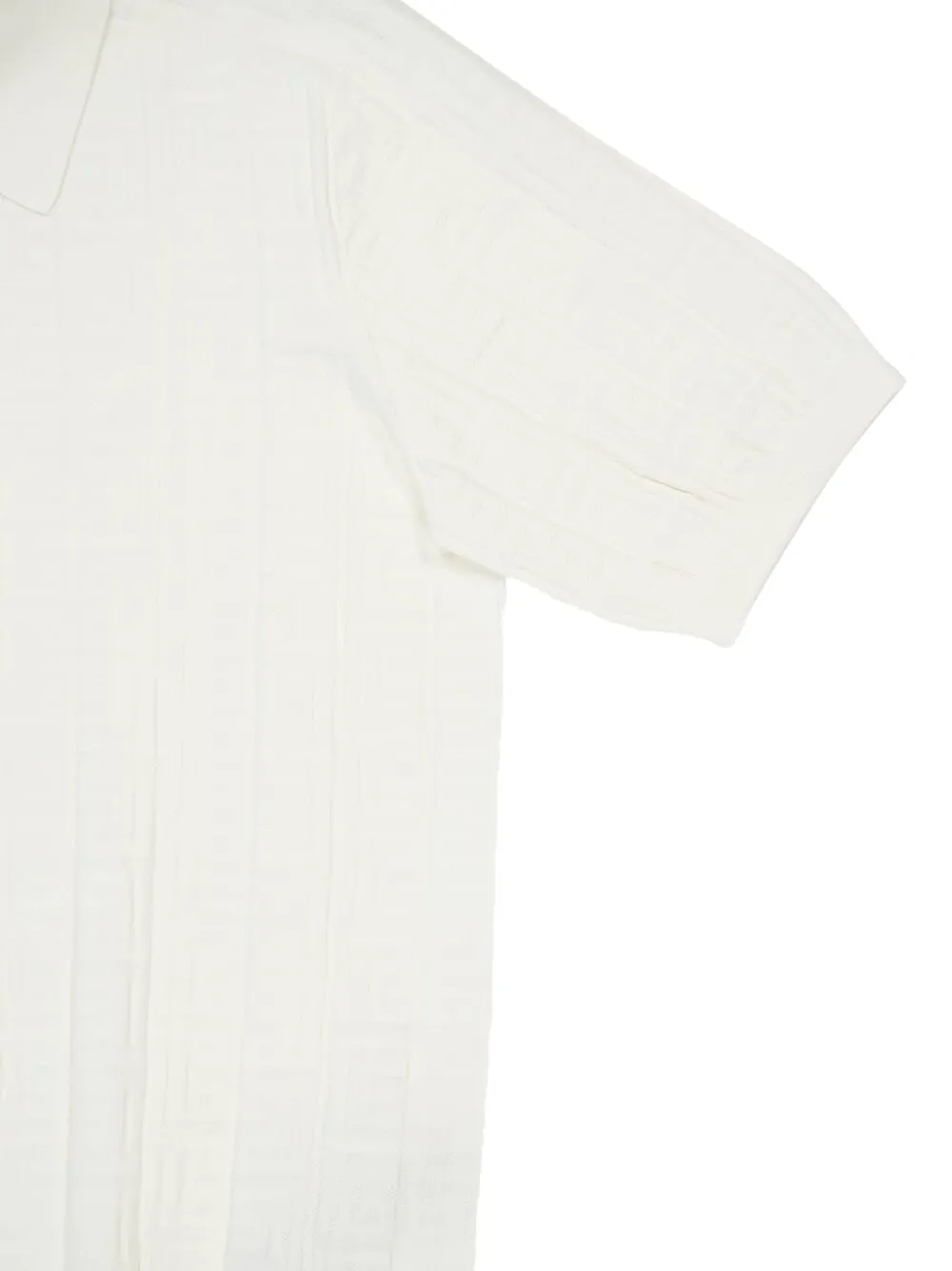 Balmain Getextureerd poloshirt Wit