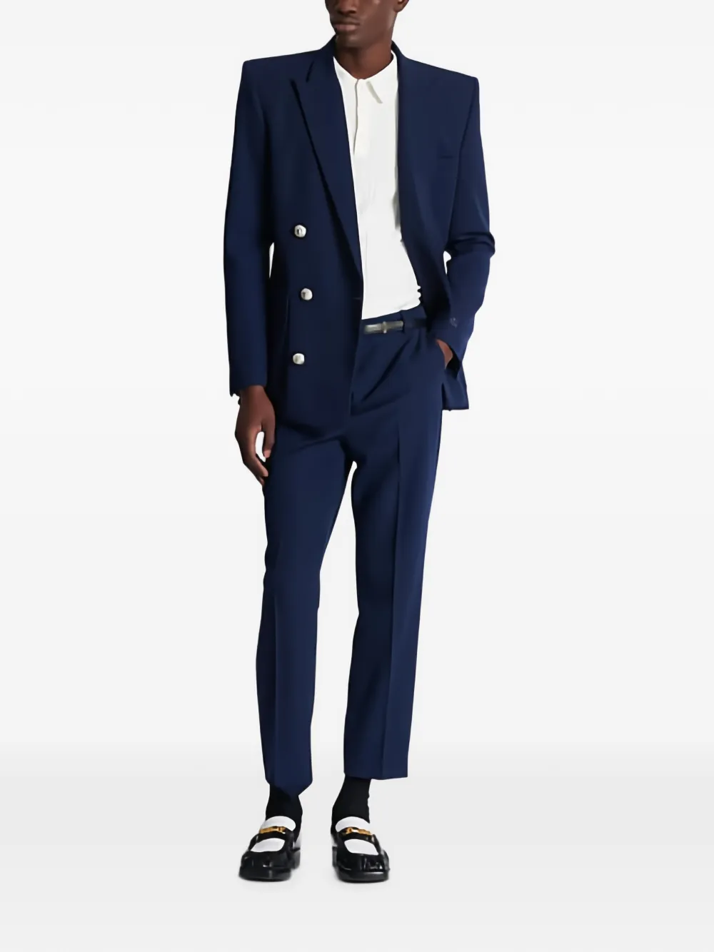  Balmain Polo De Punto Pb Labyrinth - Blanco 