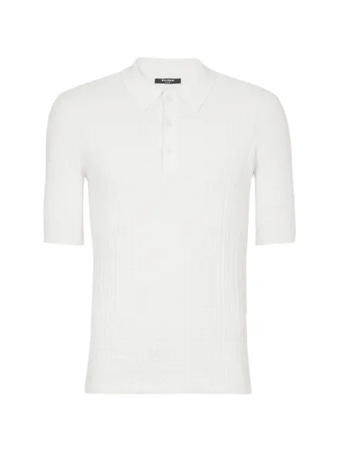 Balmain polo PB Labyrinth en maille