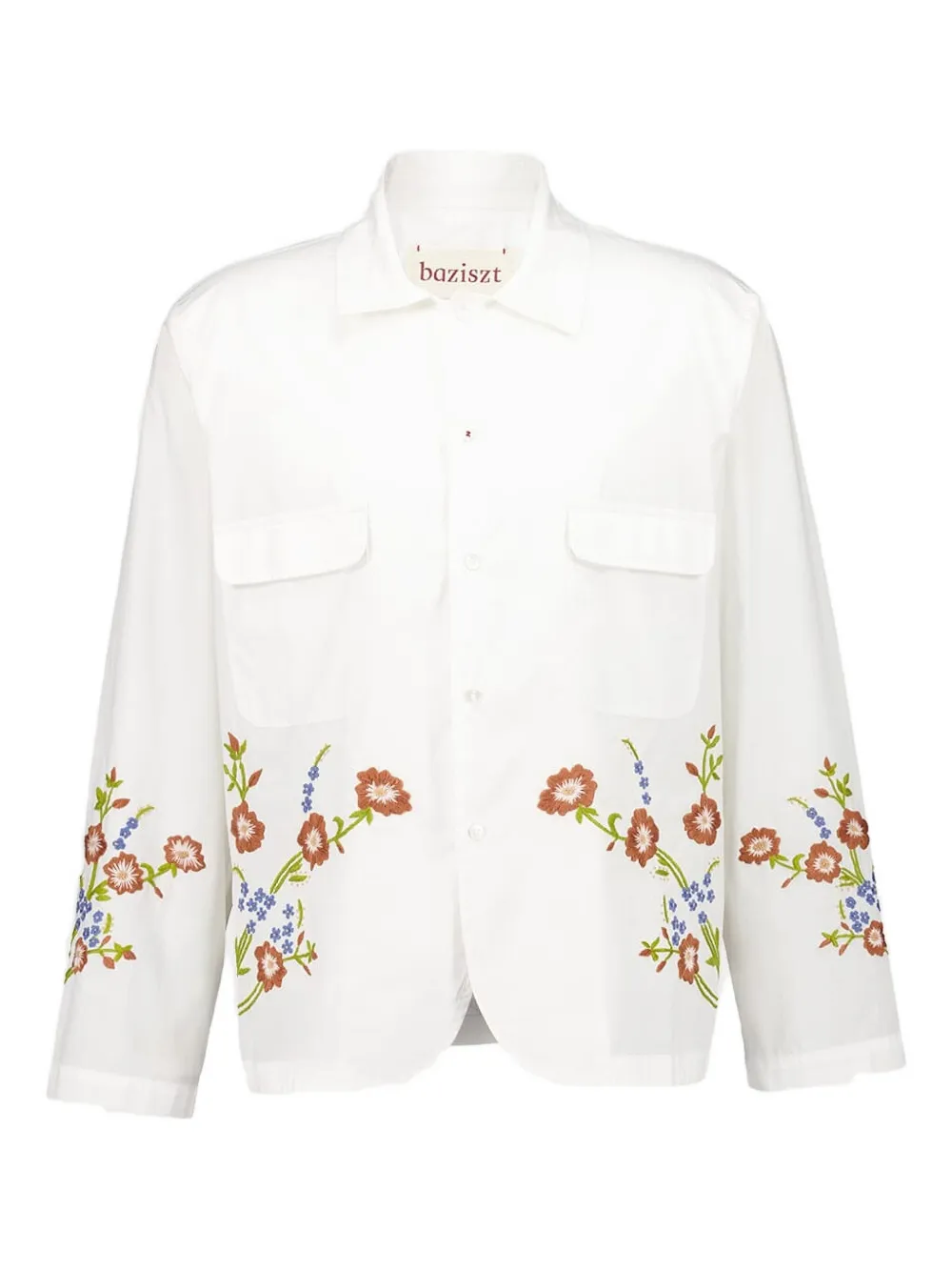 Baziszt Hocha floral-embroidered shirt | White | Image 1