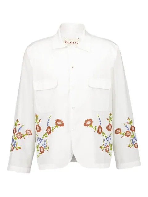 Baziszt camisa Hocha con bordado floral