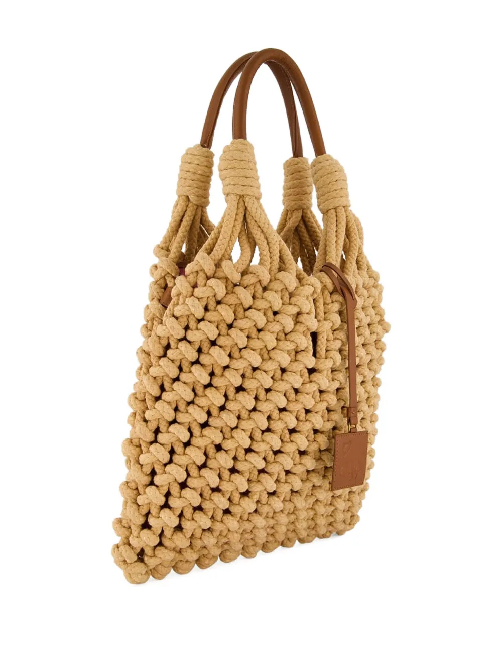 PAULA Marble macramé tote bag | Image 2