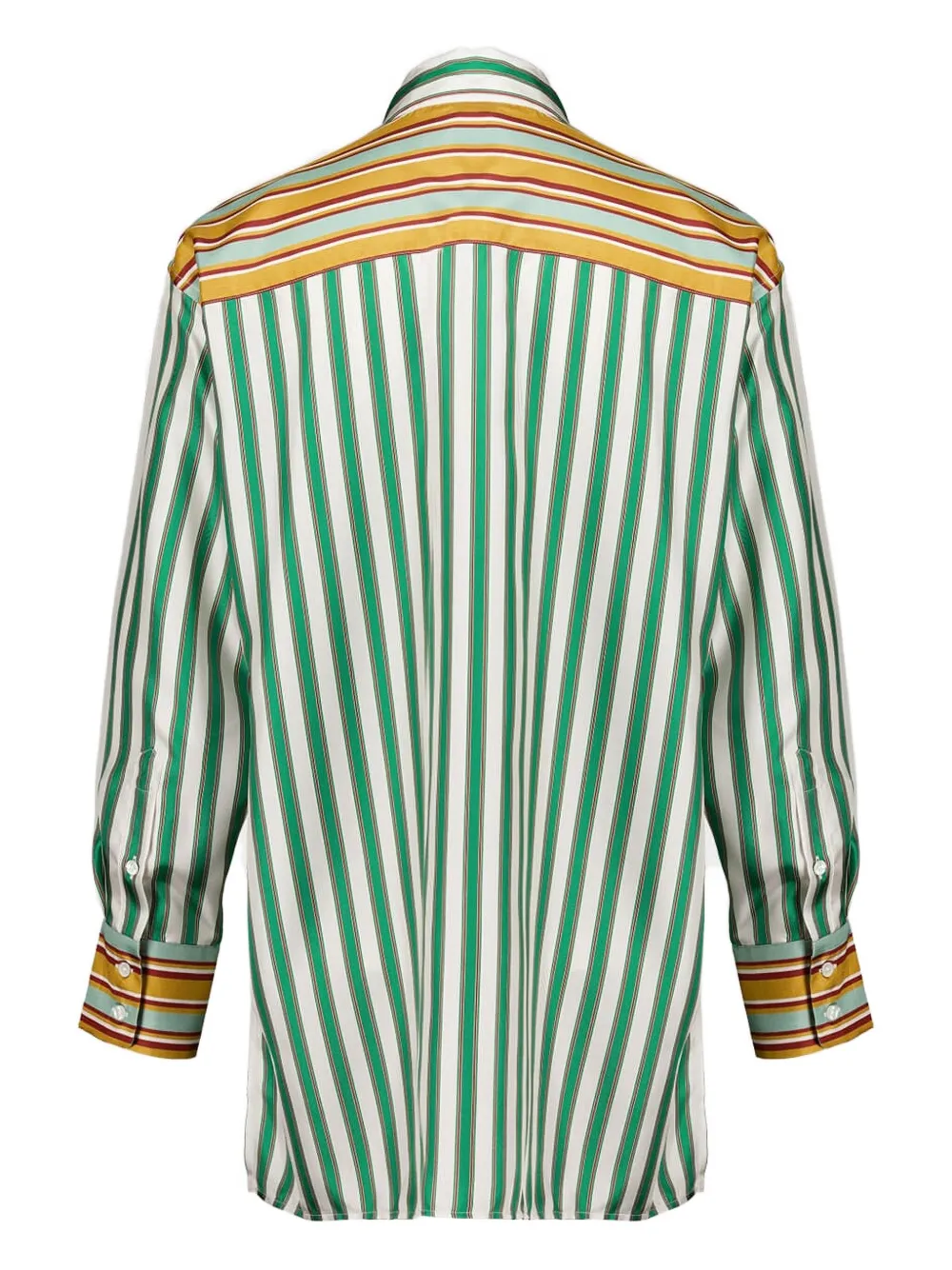  Paula Striped Button-up Shirt - Green 