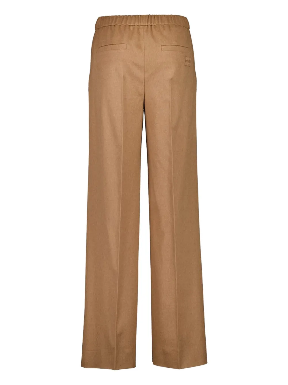 Miu Miu elastic-waist woven trousers - Bruin