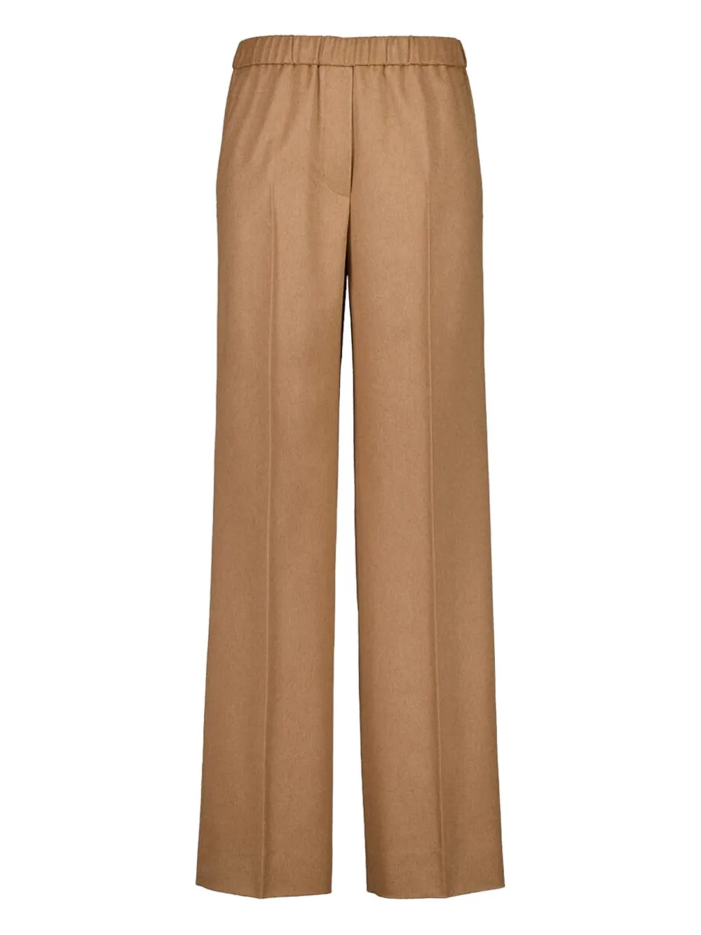 Miu elastic-waist woven trousers Bruin