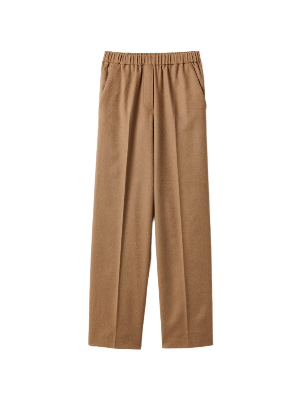 Miu Geweven broek met elastische taille Bruin