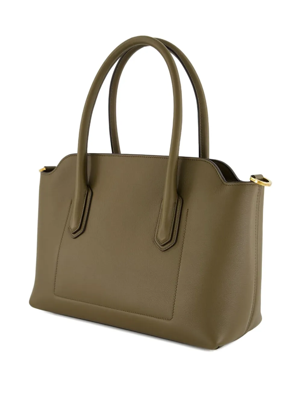 TOM FORD natural grain leather top-handle shoulder bag Groen
