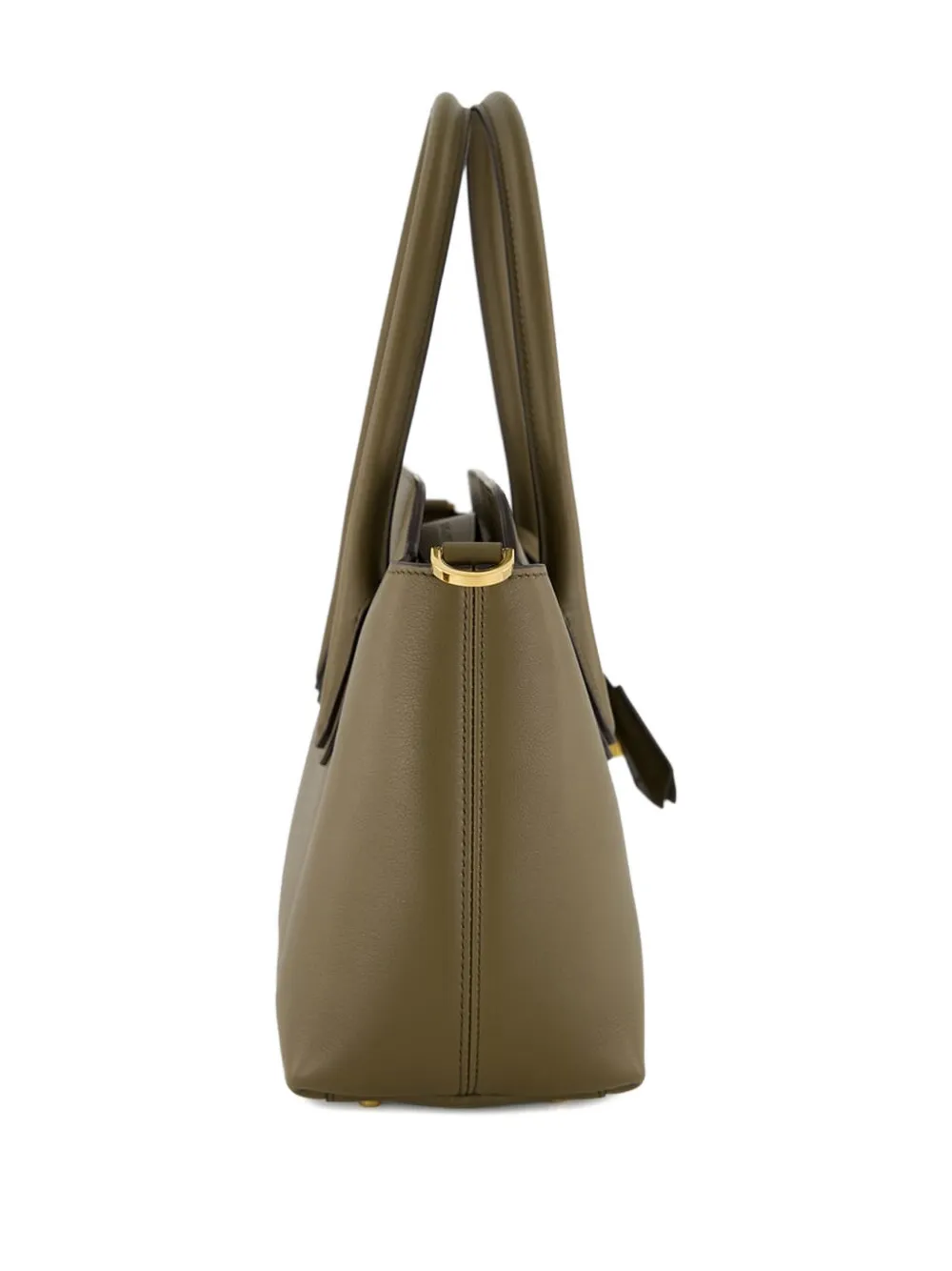TOM FORD natural grain leather top-handle shoulder bag Groen