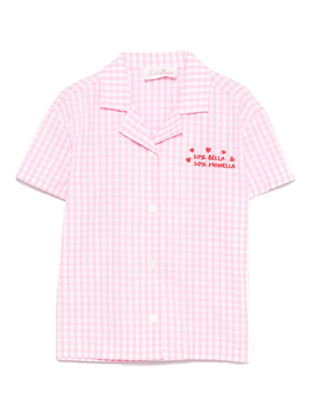 MC2 Saint Barth Kids Popeline shirt Roze