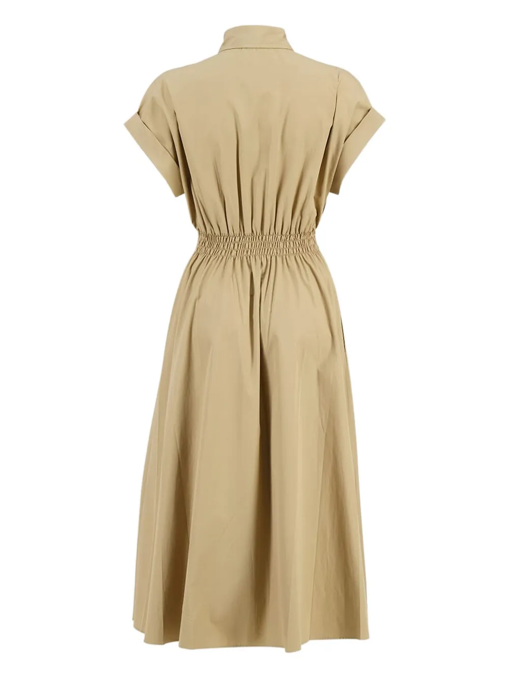 Miu Blousejurk met gesmockte taille Bruin