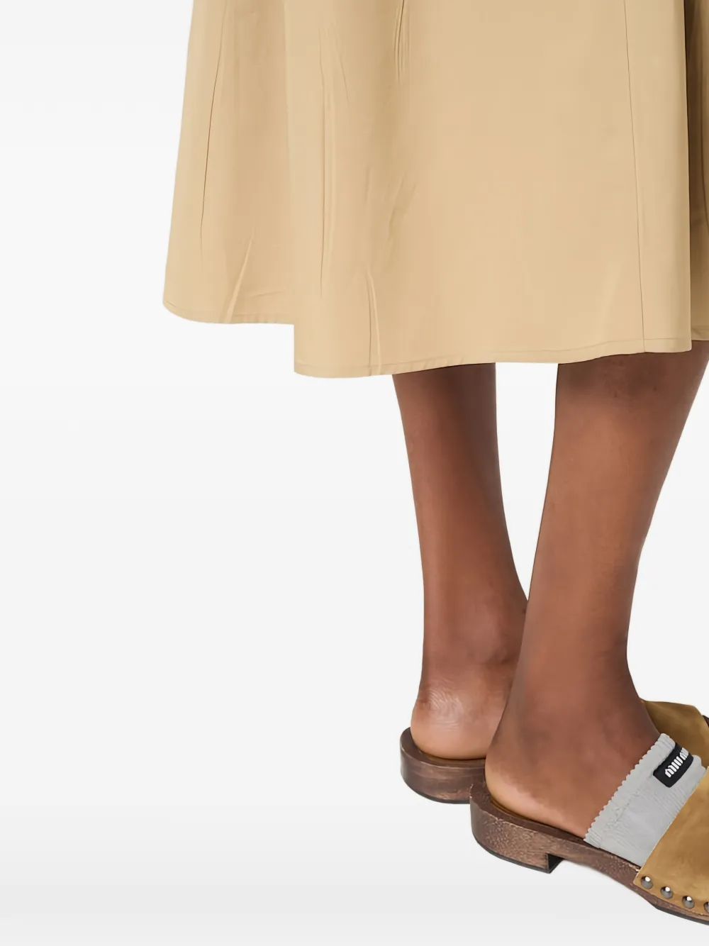 Miu Blousejurk met gesmockte taille Bruin