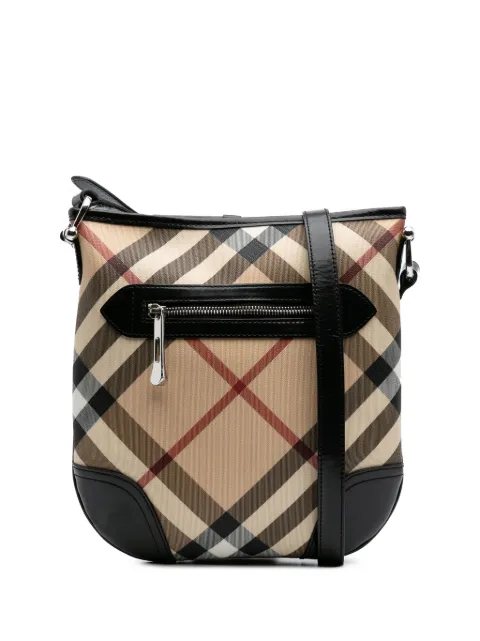 Burberry Pre-Owned 2000-2017 Supernova Check Coated Canvas Dryden crossbody bag