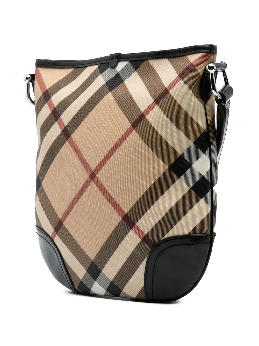 Pre-owned Burberry 2000-2017 Supernova Check Coated Canvas Dryden Crossbody Bag