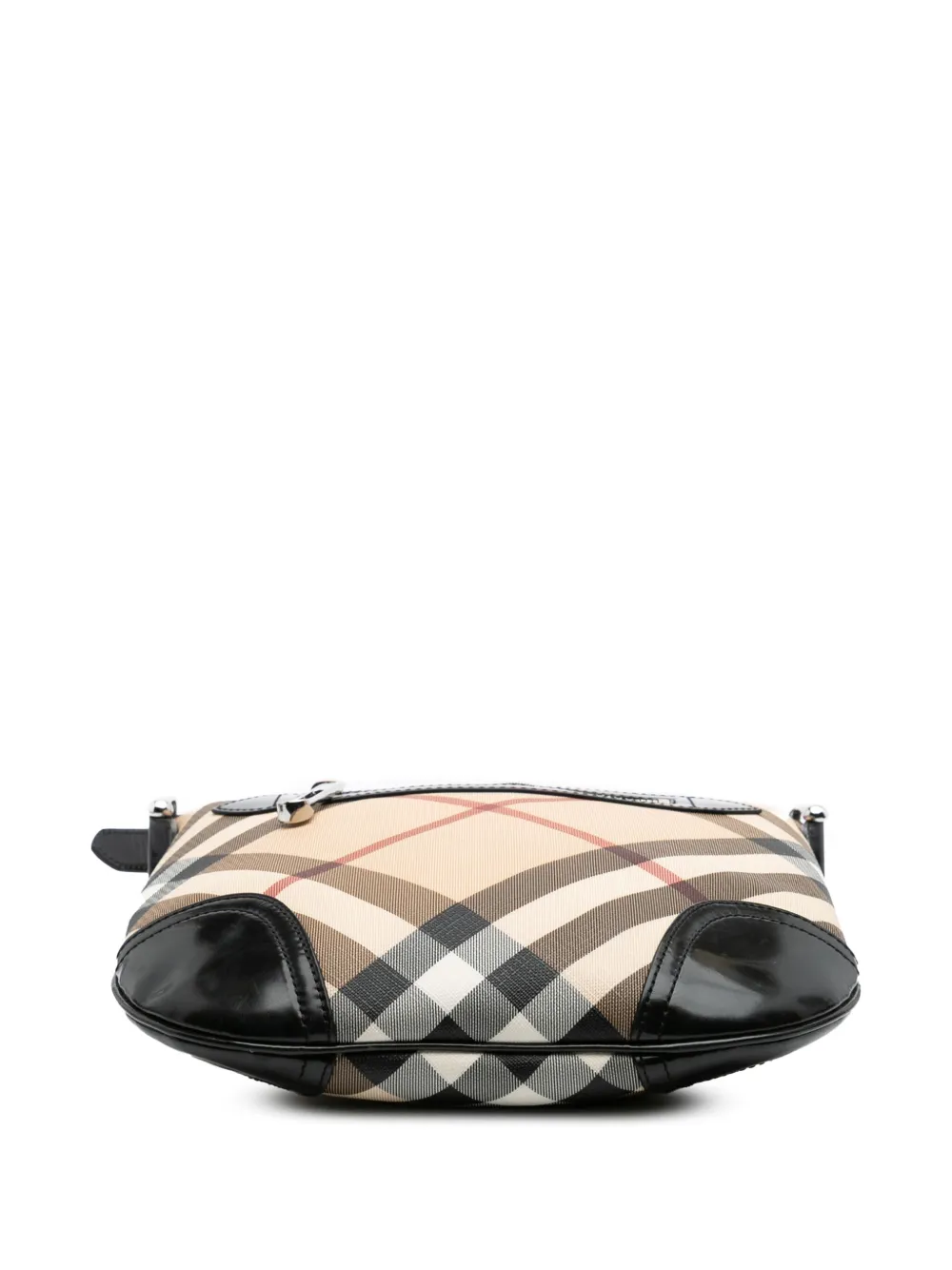 Pre-owned Burberry 2000-2017 Supernova Check Coated Canvas Dryden Crossbody Bag