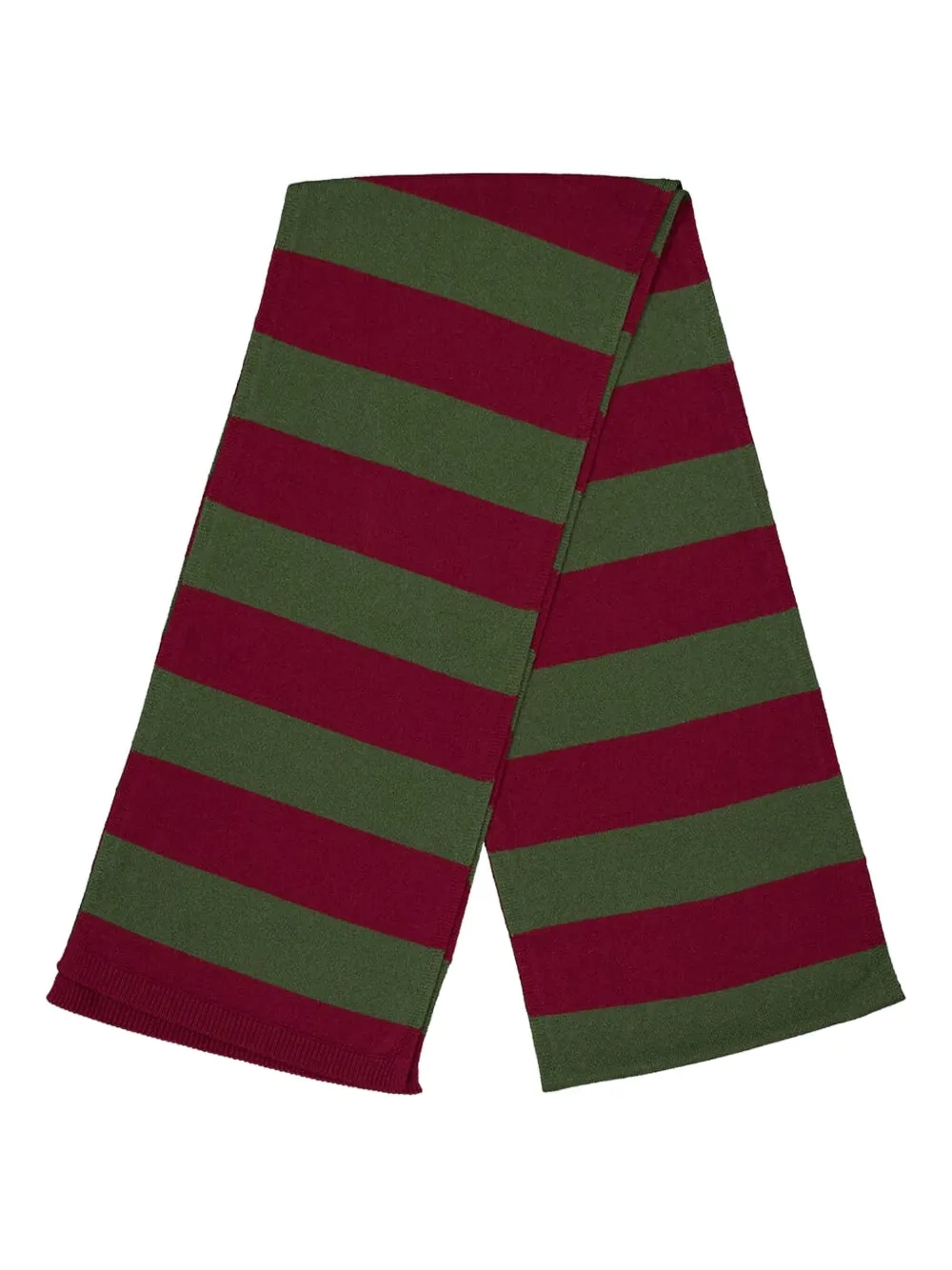 PAULA Lucca striped-pattern scarf | Green | Image 1