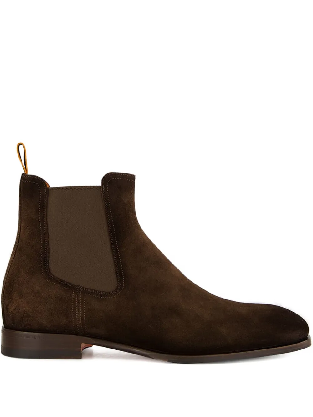 Santoni Archerboot suede Chelsea boots Brown