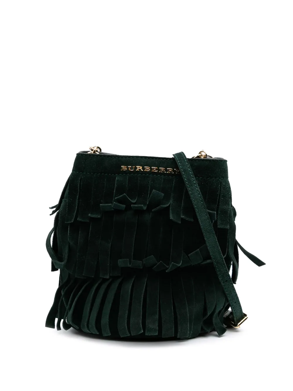 Burberry Pre-Owned bolsa bucket Suede Fringe 2000-2017 | verde | Image 1
