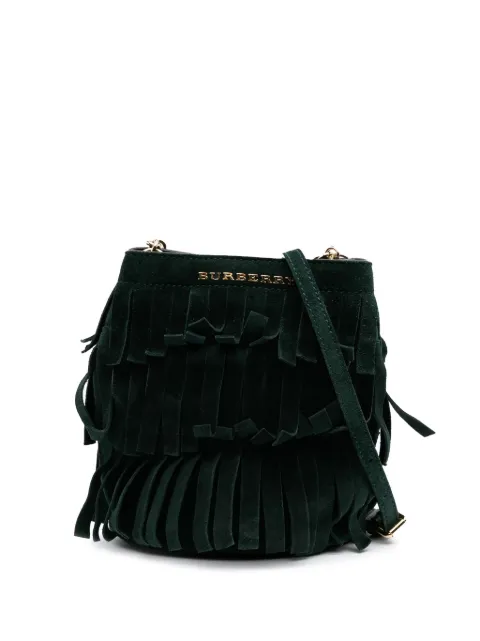 Burberry Pre-Owned 2000-2017 Suede Fringe bucket bag